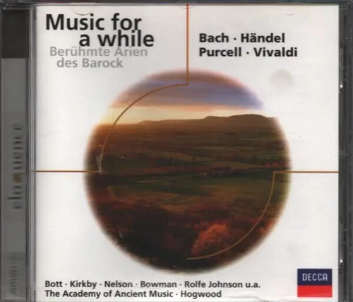 Bach händel purcell - cd, bach,